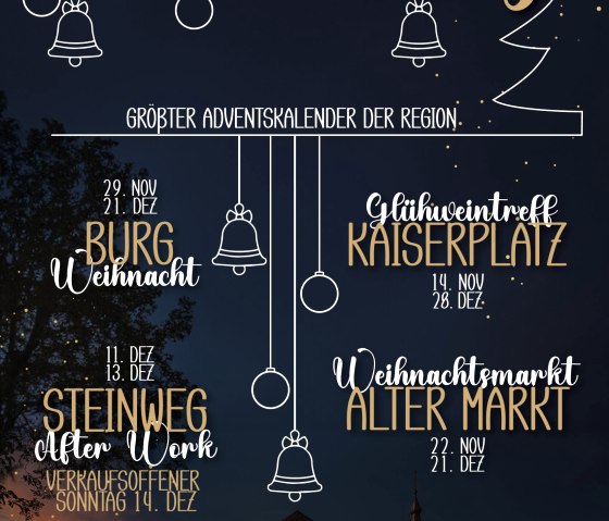 Plakat Kupferstädter Weihnachtstage Plakat Kupferstädter Weihnachtstage