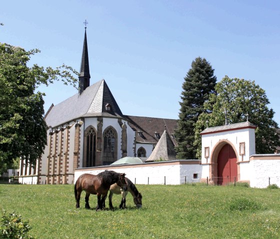Blick auf die Abtei Mariawald, © Abtei Mariawald Blick auf die Abtei Mariawald, © Abtei Mariawald