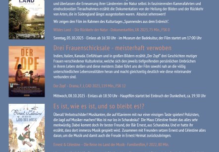 Programm Herbst 2025, © Freiluftkino Zülpich