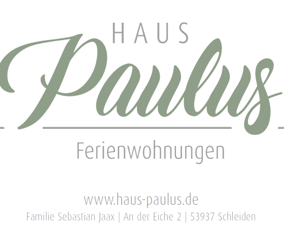 Logo with address, © Nordeifel Tourismus GmbH & Haus Paulus