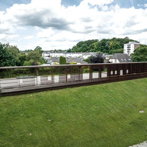 Blick auf die rekonstruierte Römervilla, © Eifel Tourismus GmbH, Dennis Stratmann - finanziert durch REACT-EU