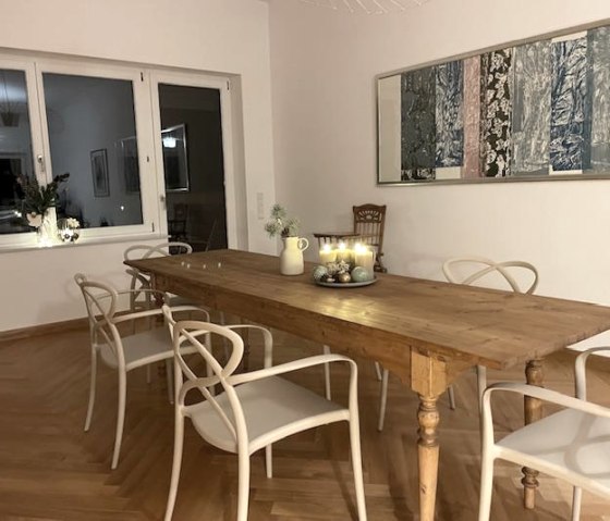 Esstisch in Weihnachtsstimmung