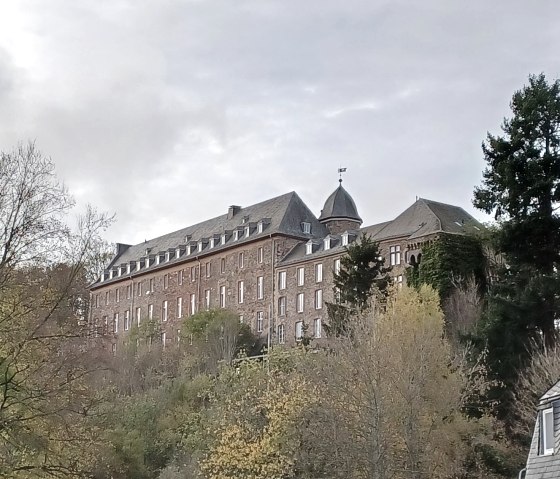 Schleiden Castle sits majestically on a wooded hill, surrounded by autumnal trees and a cloudy sky., &copy; Sweco GmbH