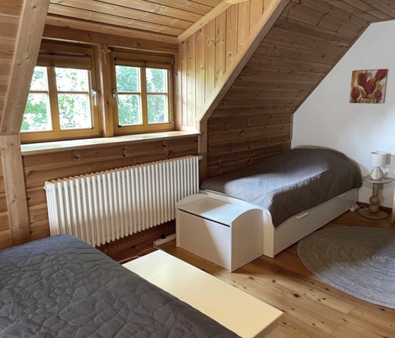 Ferienhaus M&uuml;hlenley - Schlafzimmer DB+EB