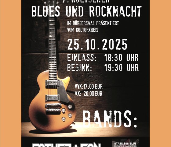 Rocck and blues night, © Kulturkreis der Gemeinde Roetgen e.V.