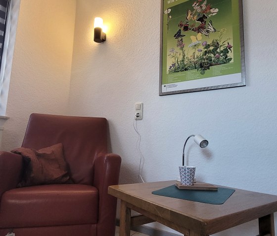 Sitzecke im Einzelzimmer