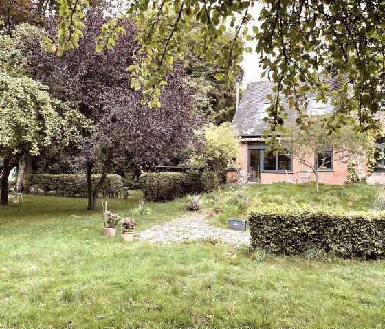 Gartenblick zur Wohnung