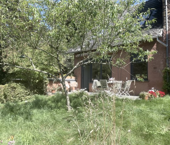 Gartenblick auf die Sonnenterrasse