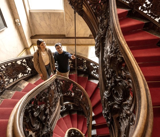 Treppe im Roten Haus, © Dominik Ketz