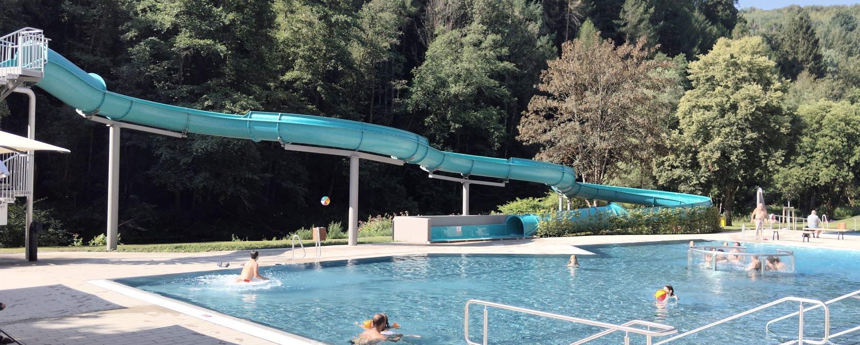 Cooling off at the outdoor pool Kyllburg, &copy; TI Bitburger Land