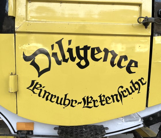 Aufschrift Postkutsche, © Rursee-Touristik GmbH