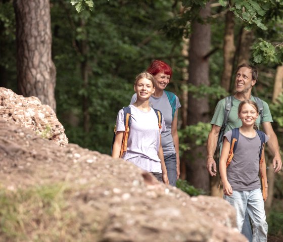 On the road on the red LENI, © Eifel Tourismus GmbH Tobias Volmer