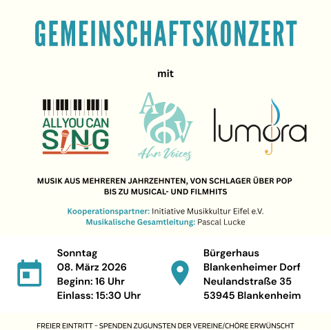 Veranstaltungsplakat, &copy; Initiative Musikkultur Eifel e.V.