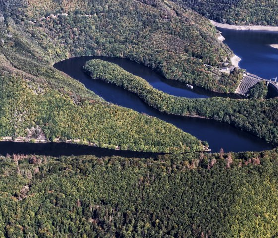 The destination: the Urft dam, &copy; Rureifel Tourismus e.V. - Dennis Winands