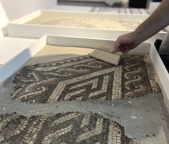 Mosaik einer R&ouml;mischen Villa bei Euskirchen, &copy; R&ouml;merthermen Z&uuml;lpich