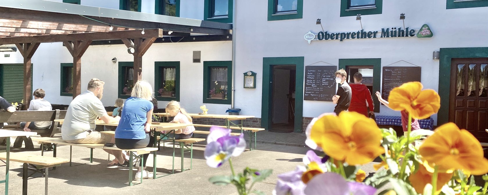 Biergarten der Oberprether Müle, © Oberprether Mühle UG