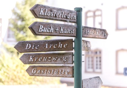 Beschilderung Abtei Mariawald, &copy; Eifel Tourismus GmbH, AR - shapefruit AG