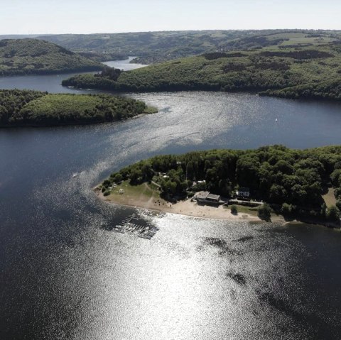 Luftaufnahme des Beach Clubs, © Beach Club Eifel