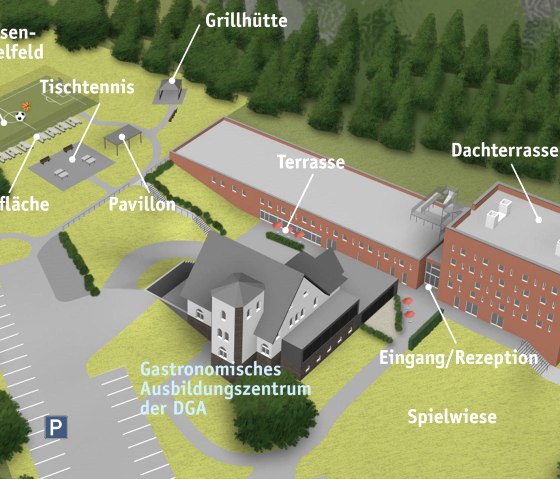 Map of Nideggen Youth Hostel, &copy; Jugendherberge Nideggen L. Dahmen