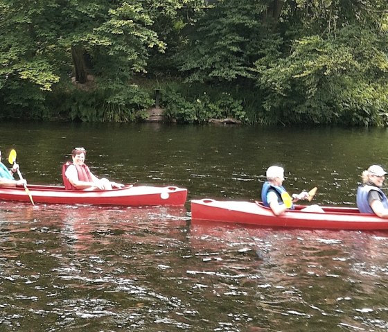 Kanufahren auf der Rur