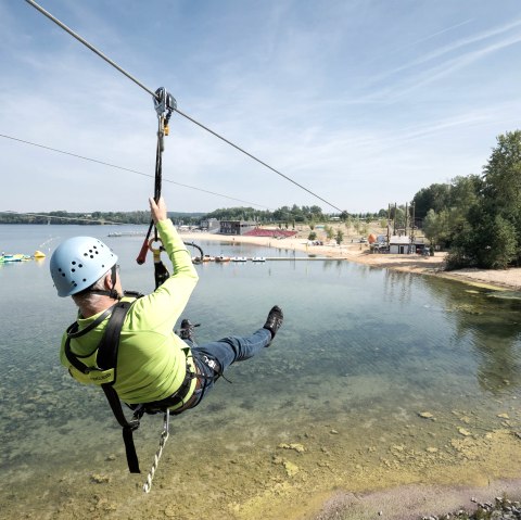 Seepark Zülpich, Flying Fox über dem See, © Seepark Zülpich