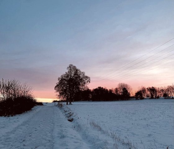 Sonnenuntergang im Winter