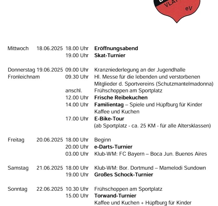 Sportwoche Vlatten, © TuS Bergfried Vlatten e.V.