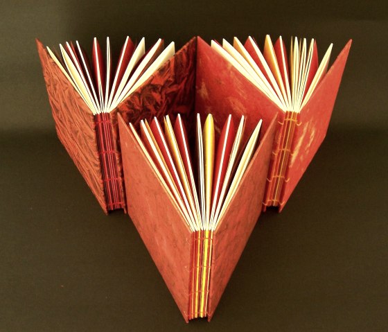 Gäste- oder Skizzenbuch, Kopertenbindung, &copy; Elke Buschmann