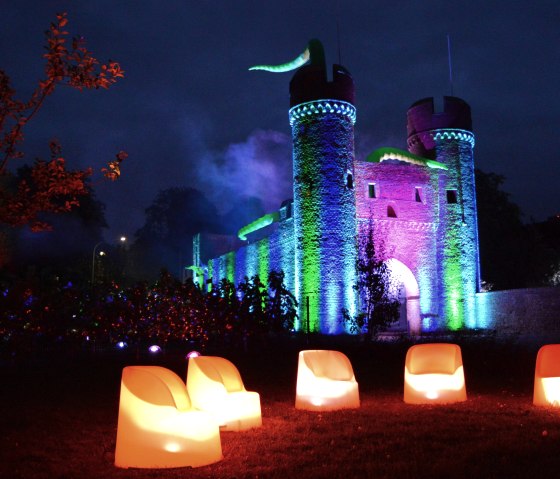 Illuminiertes Weiertor Z&uuml;lpich, &copy; Seepark Z&uuml;lpich