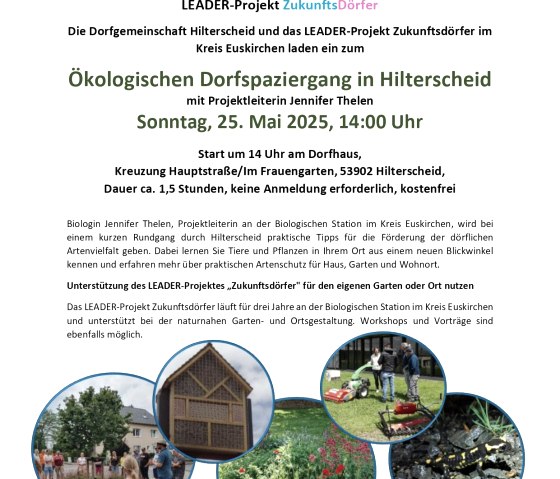 Einladung Dorfspaziergang, © Biologische Station Kreis Euskirchen