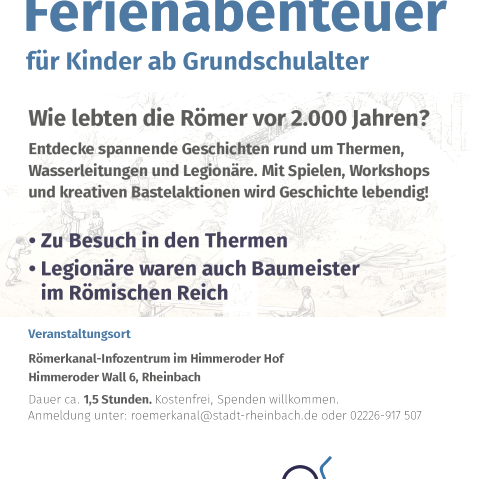 Veranstaltungsplakat, &copy; Freundeskreis R&ouml;merkanal