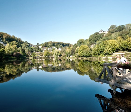 View of the pond in Blankenheim on the Ahr cycle path, © Eifel Tourismus GmbH/D. Ketz