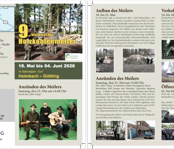 Flyer 9. historischer Holzkohlemeiler, &copy; Gerd Linden