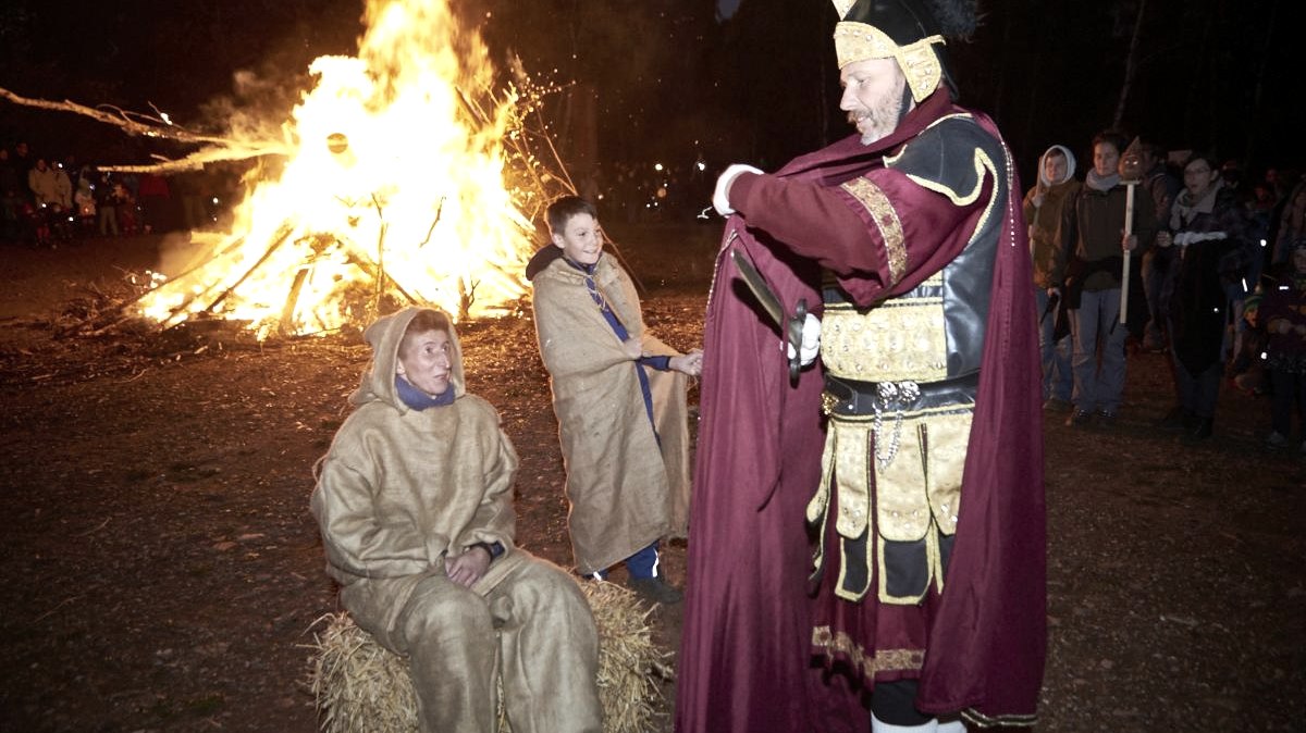 St. Martin teilt seinen Mantel, &copy; LVR-Freilichtmuseum Kommern