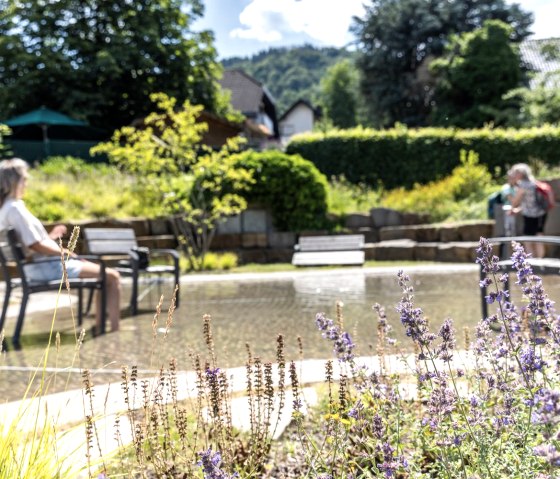 Der Wassergarten gegen&uuml;ber vom Hotel, &copy; Frank Wiesen