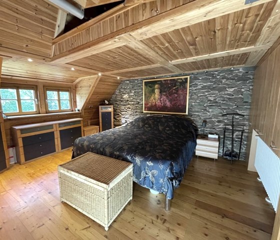 Ferienhaus M&uuml;hlenley - Schlafzimmer mit DB