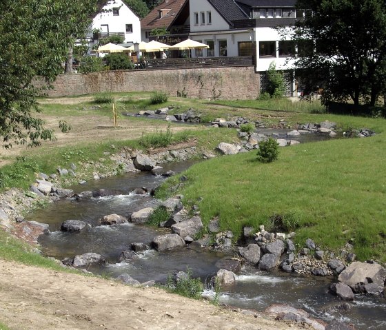 Blick auf die Fischtreppe, &copy; Gemeinde Kreuzau