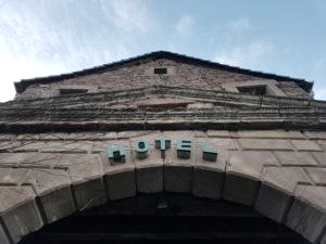 Entrance to the inn