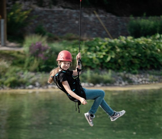 Flying Fox im Seepark Zülpich, © Faszinatour
