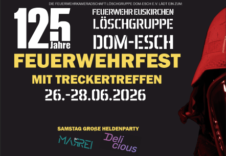 Veranstaltungspalakt, &copy; Feuerwehrkameradschaft Dom-Esch e.V.