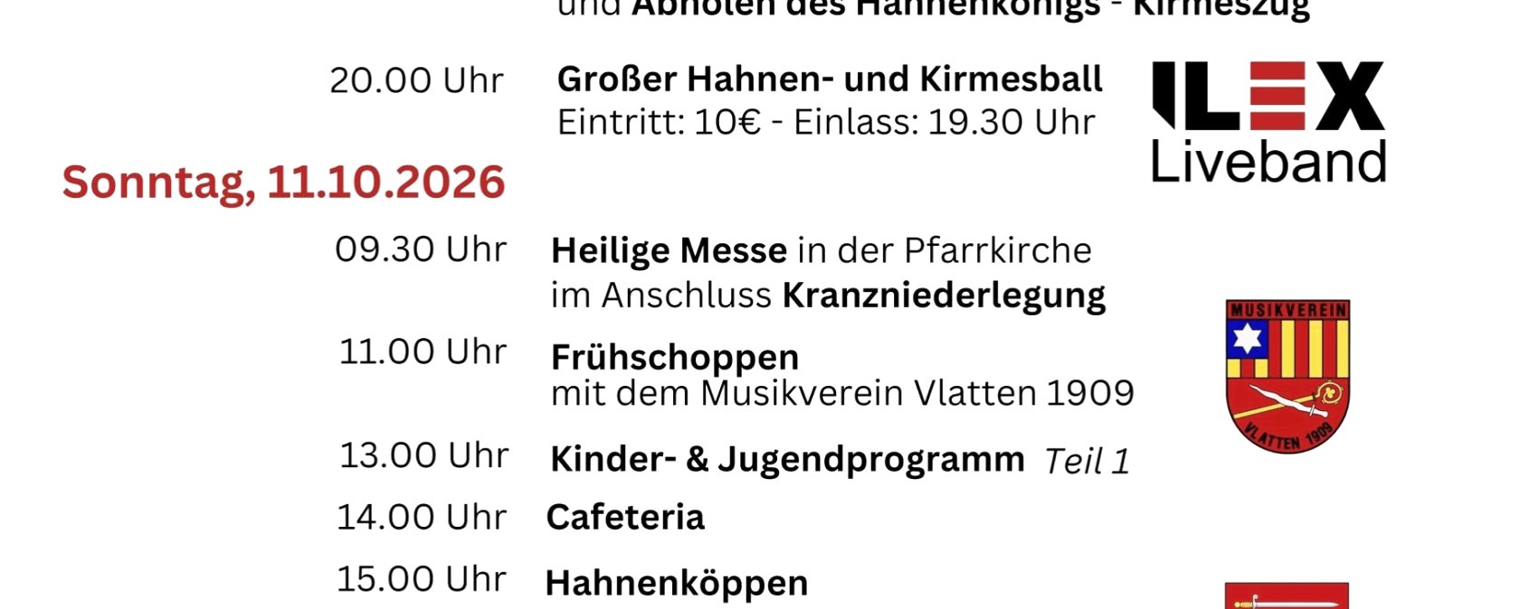 Kirmes in Vlatten