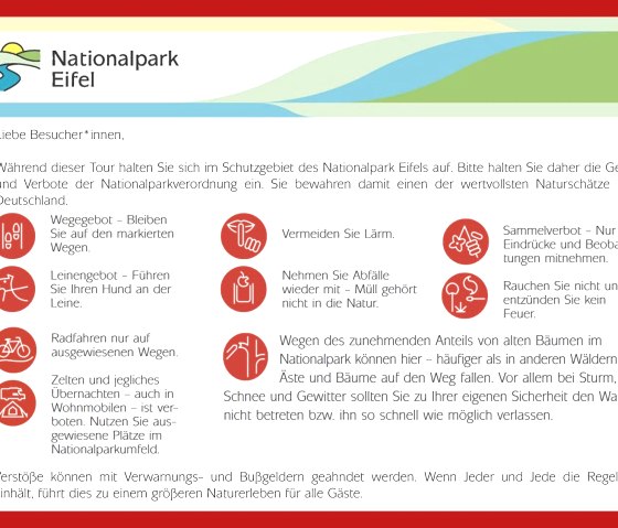 Ge- und Verbote, &copy; Landesbetrieb Wald und Holz NRW