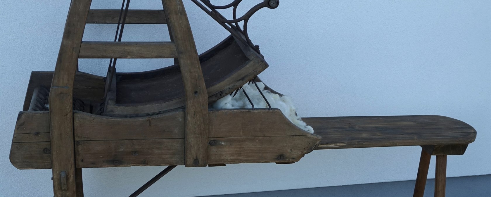 Historischer Wollpicker, © Barbara May
