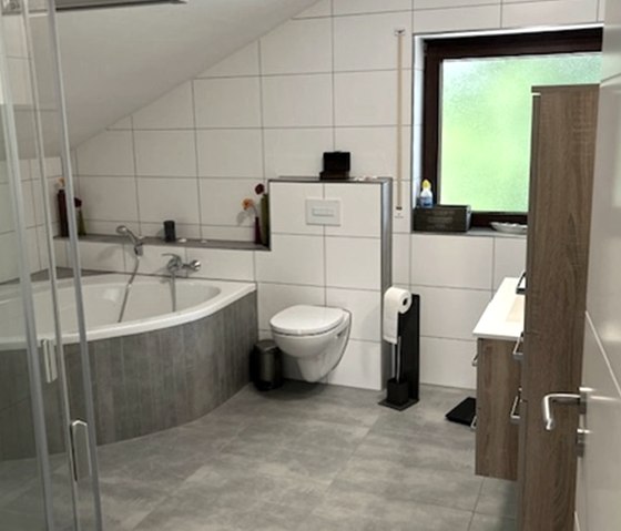 Ferienwohnung "Weiher Lounge" - Bad