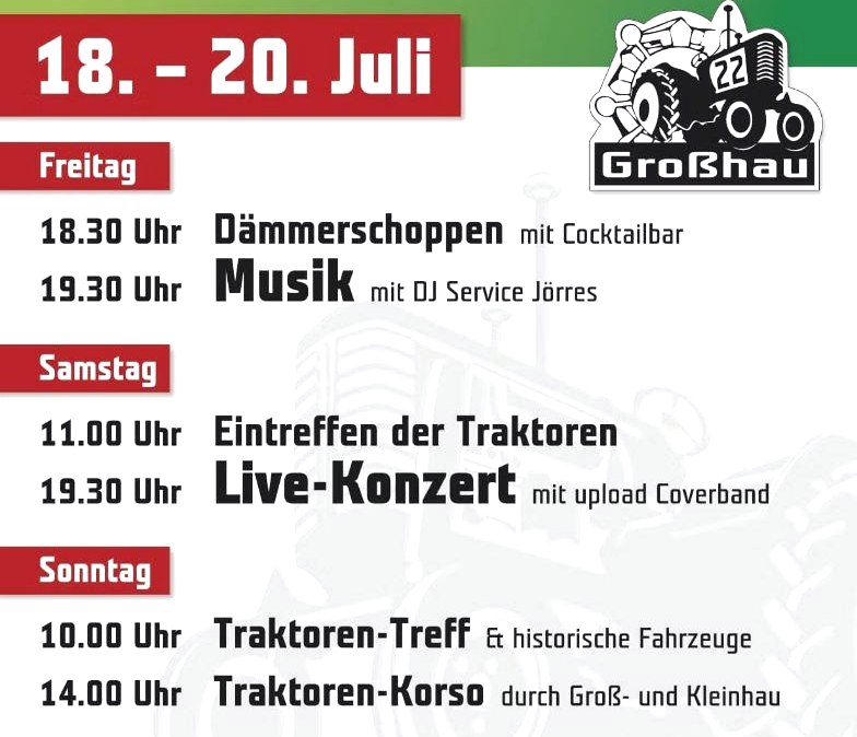 Traktorentreff, © Arbeitskreis Alte Schule Großhau e.V.