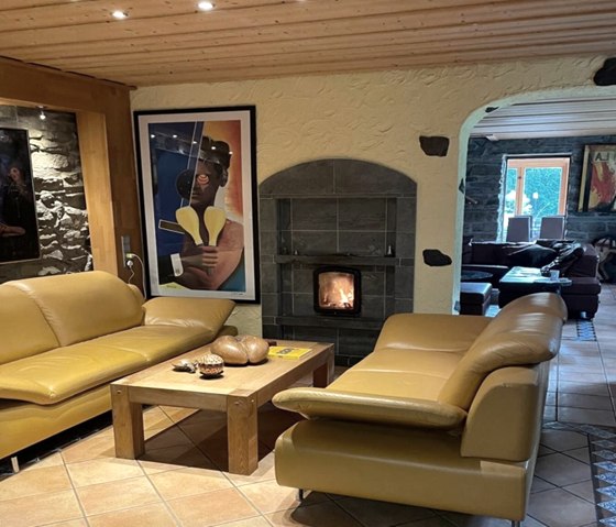 Ferienhaus M&uuml;hlenley -  Wohnzimmer