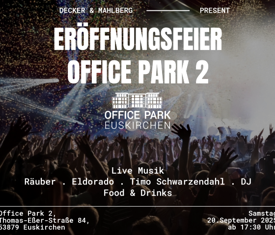 Veranstaltungsplakat, © Office Park 2