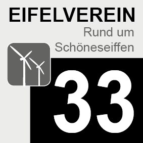Beschilderung Wanderweg 33 Sch&ouml;neseiffen, &copy; Eifelverein