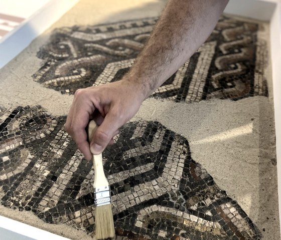 Mosaik einer Römischen Villa bei Euskirchen, © Römerthermen Zülpich