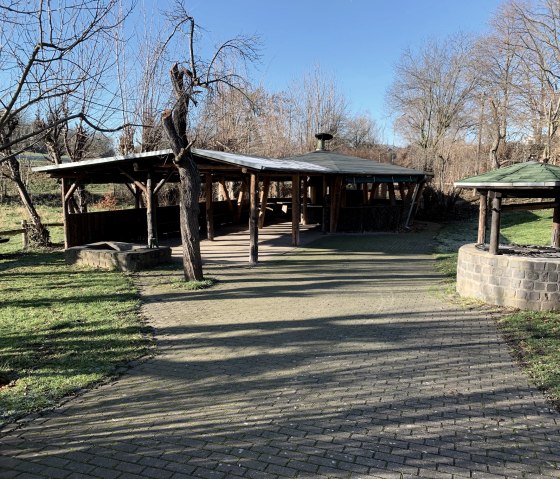 Grill hut at the station